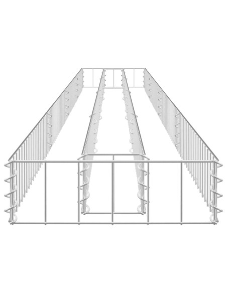 Повдигнато легло с оранжерия калъф, ратанов вид, 80x40x140 см